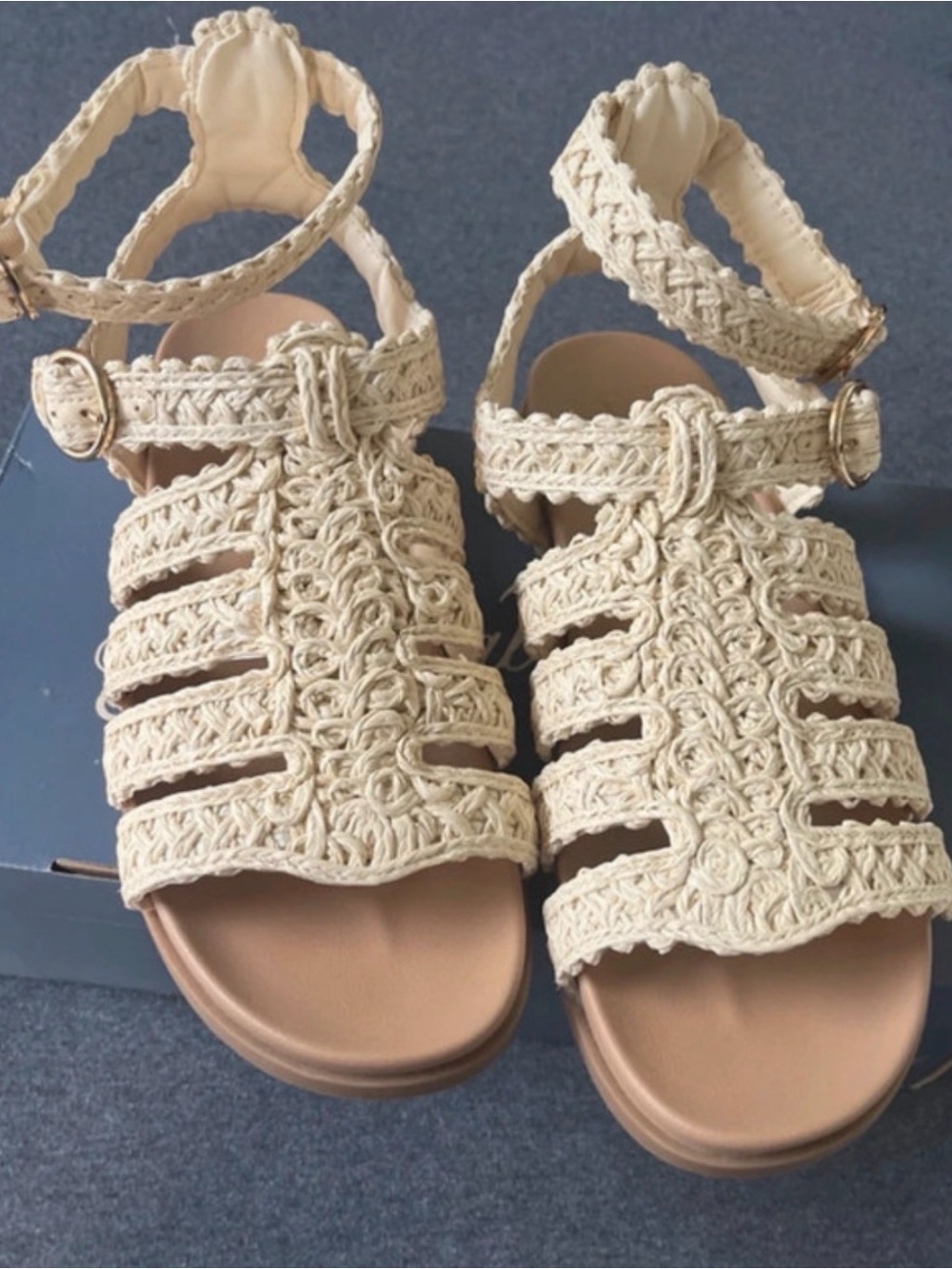 Universal Thread Braided Cream Women's Sandals